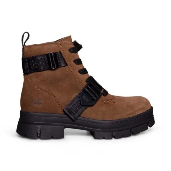 UGG Shoes - UGG Ashton Lace Up Boots, Dark Earth 8